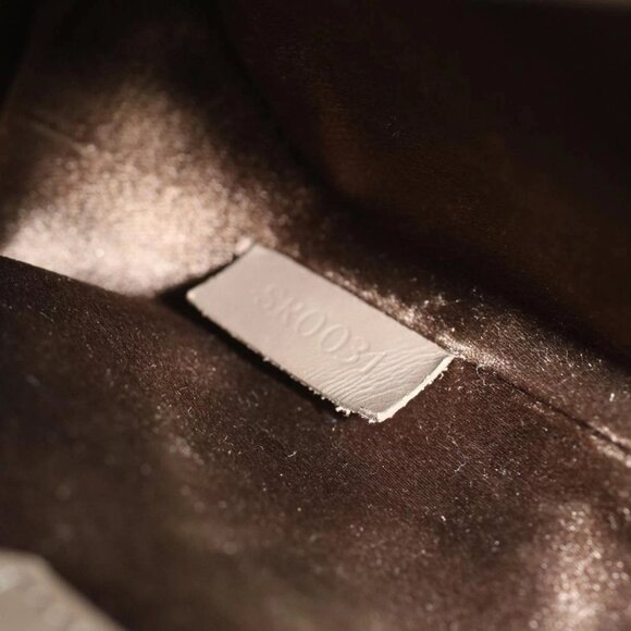 LOUIS VUITTON Monogram Satin Little bucket Hand Bag Beige M92145 LV Auth am3521A - Picture 11 of 16